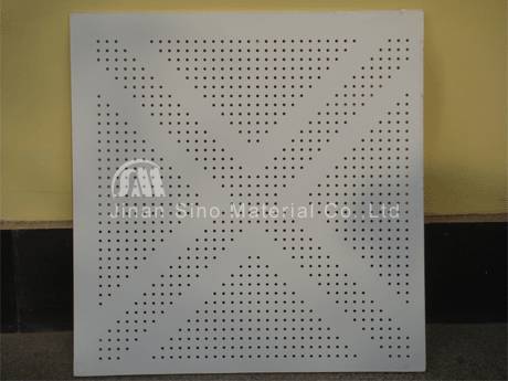 Perforation Vinyl Gypsum Ceiling Tile Jinan Sino Material