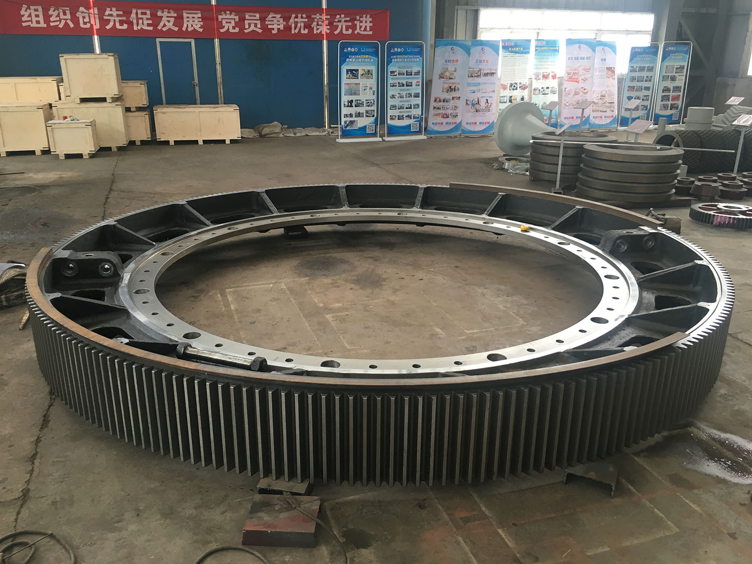 Big Module 34CrMo4 Casting Steel Segment Spur Girth Gear For Rotary ...