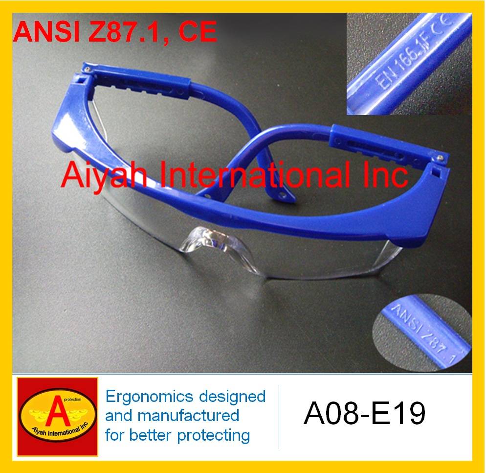 Safety Goggle, CE, ANSI Z87.1 Standards(A08-E19) - Aiyah International Inc.