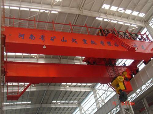 Electric Double Beam Hook Overhead Crane - Henan Mine Crane Co., Ltd ...