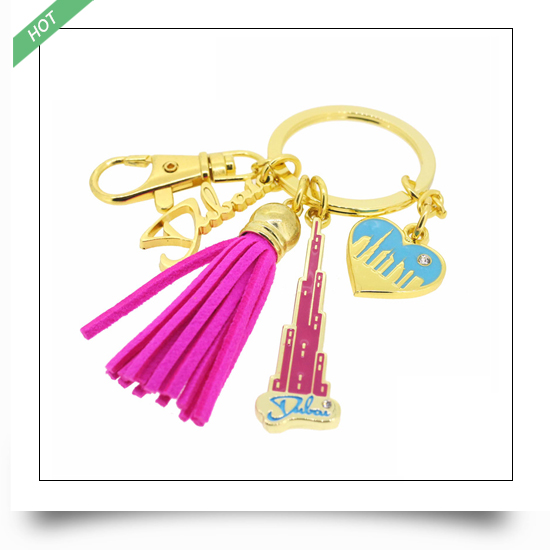 Custom Camel Metal Dubai Keychain With Tassels - Winkoway Technology ...