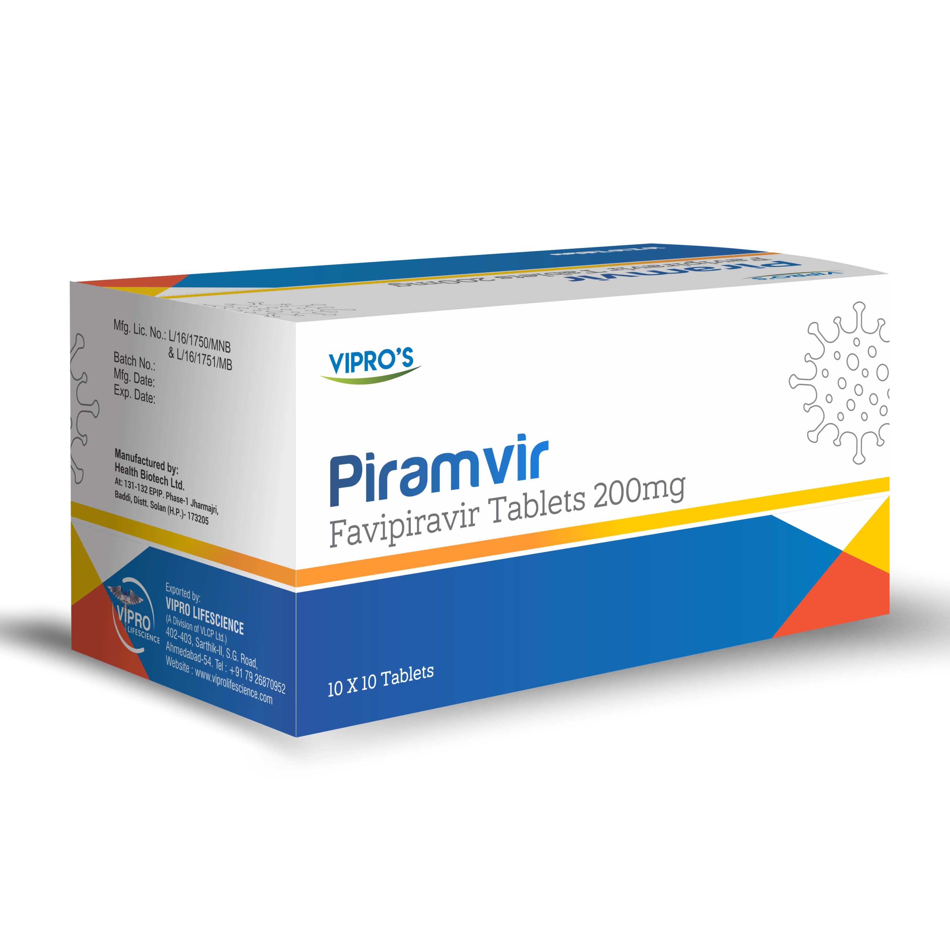 Vipro S Favipiravir 0mg Tablets Retail Pharma India Ecplaza Net