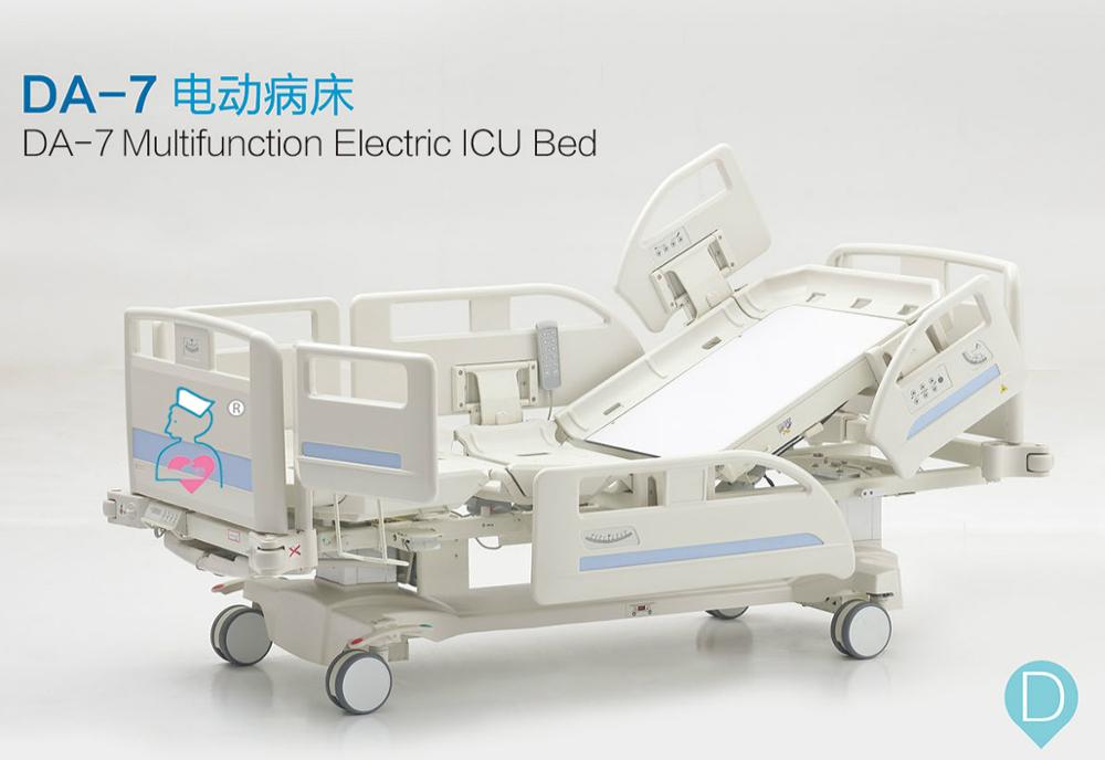 Seven Function Electric Icu Hospital Bed With Weighing System Multifunction Electric Intensive