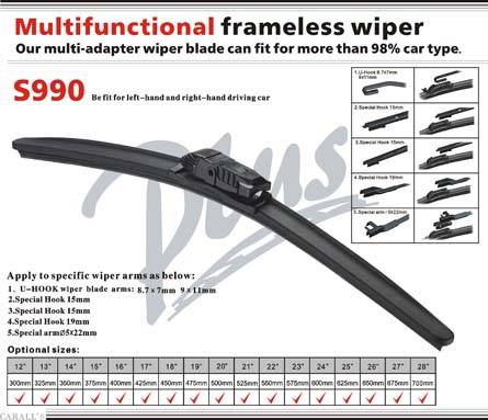 frameless wiper blades