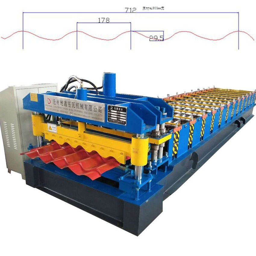 Roof Sheet Glazed Tiles Roll Forming Machine Glazed Profile Forming