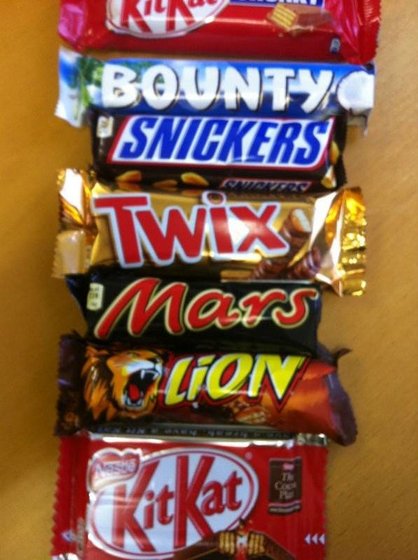 Bounty , Snicker , Mars , Twix , Milky Way - Air Parking Degriff ...