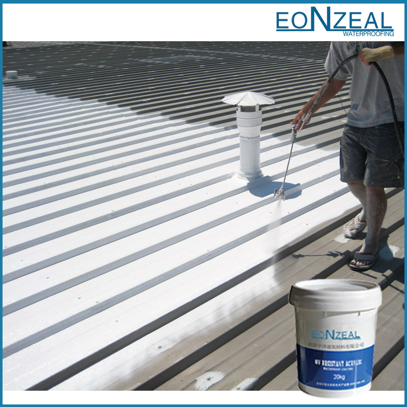 Acrylic Waterproof Coating For Metal Roof - EONZEAL Construction ...