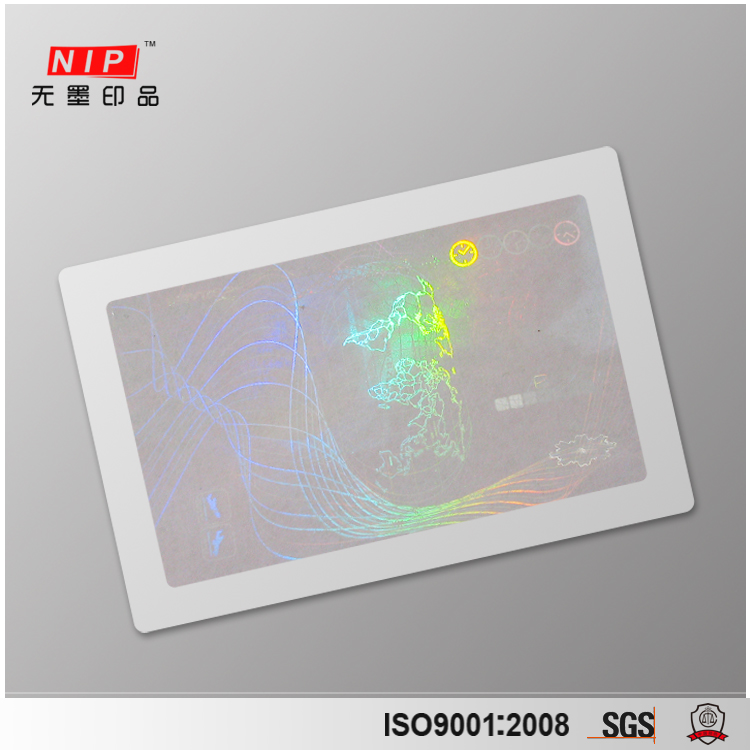 Custom Id Card Hologram Overlay With UV Fluorescent Printing - Suzhou ...