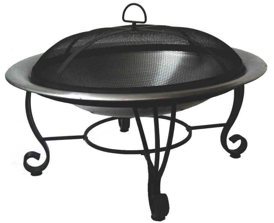 Brushed Stainless Steel Fire Pit Jiansheng Wrought Iron