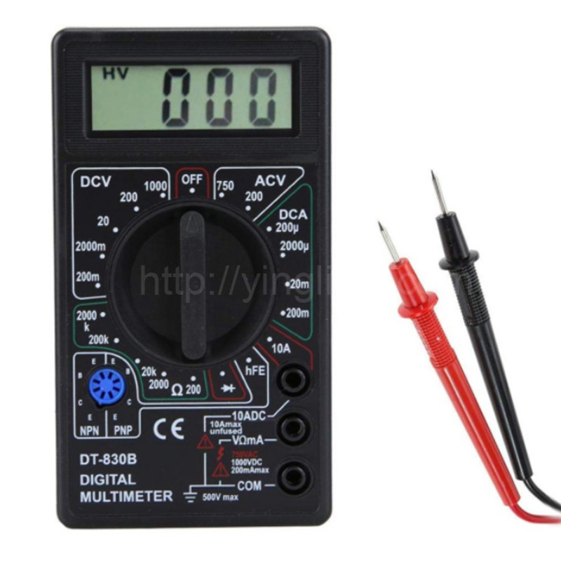 Dt-830b Digital Multimeter Handheld Digital Display Multimeter Ammeter ...