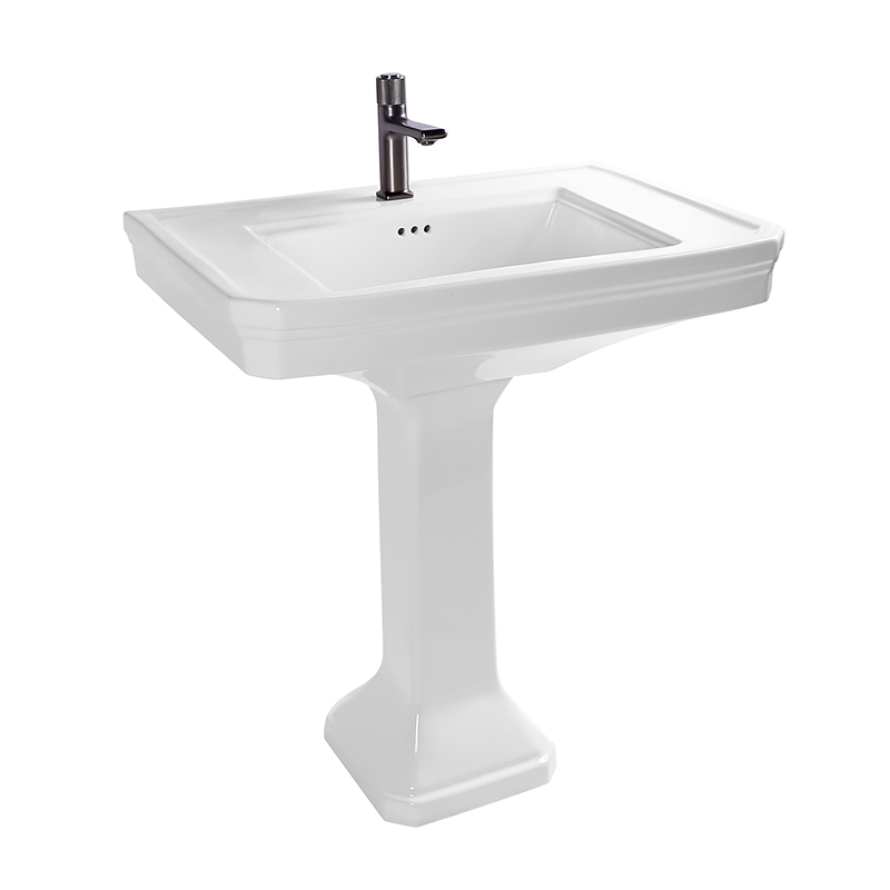 white-rectangle-vitreous-china-ceramic-bathroom-pedestal-sink