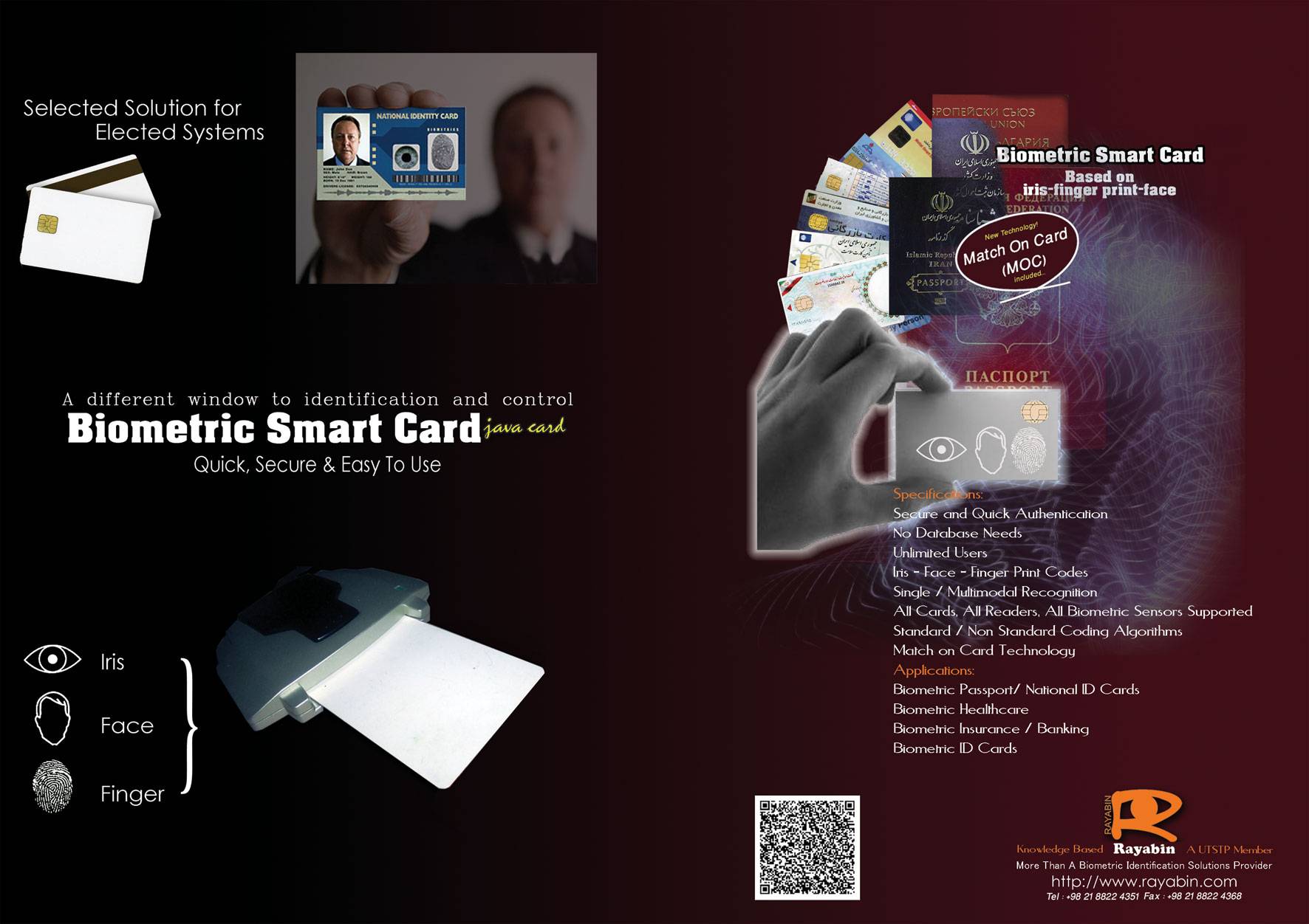 Biometric Smart Card With Match On Card (MoC) Technology - Rayabin ...