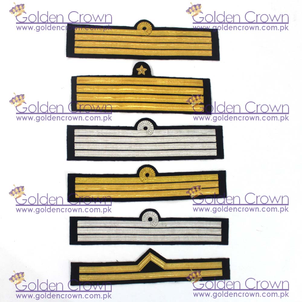 Cuff Rank Sleeve Curls Admiral Sold - Golden Crown - ecplaza.net