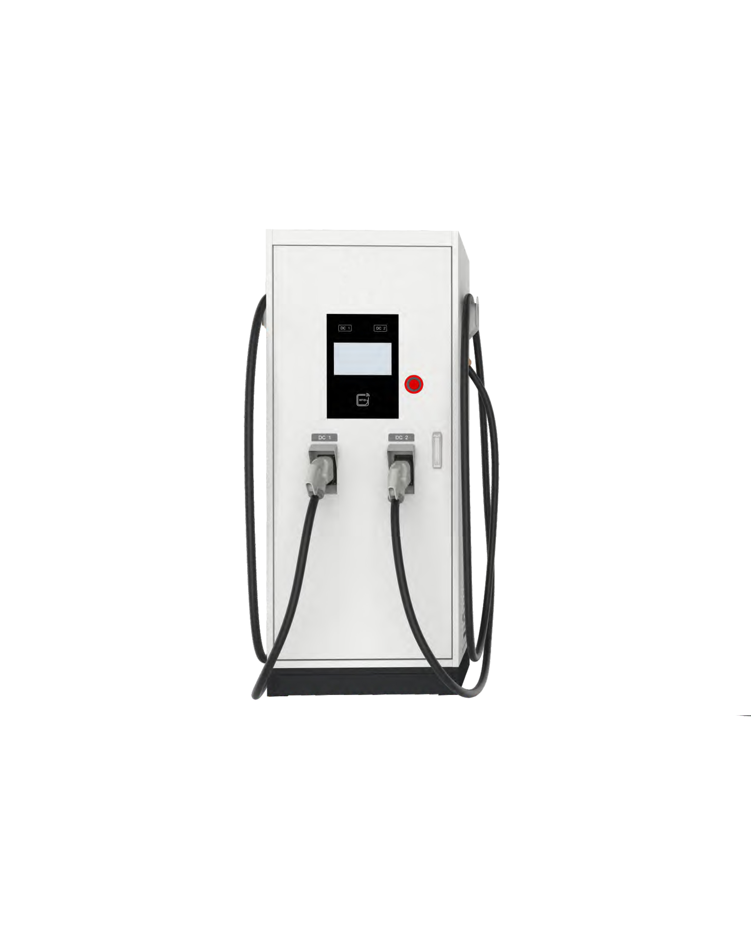 120KW DC Fast EV Charger With Two Connectors For Car Charging Station ...