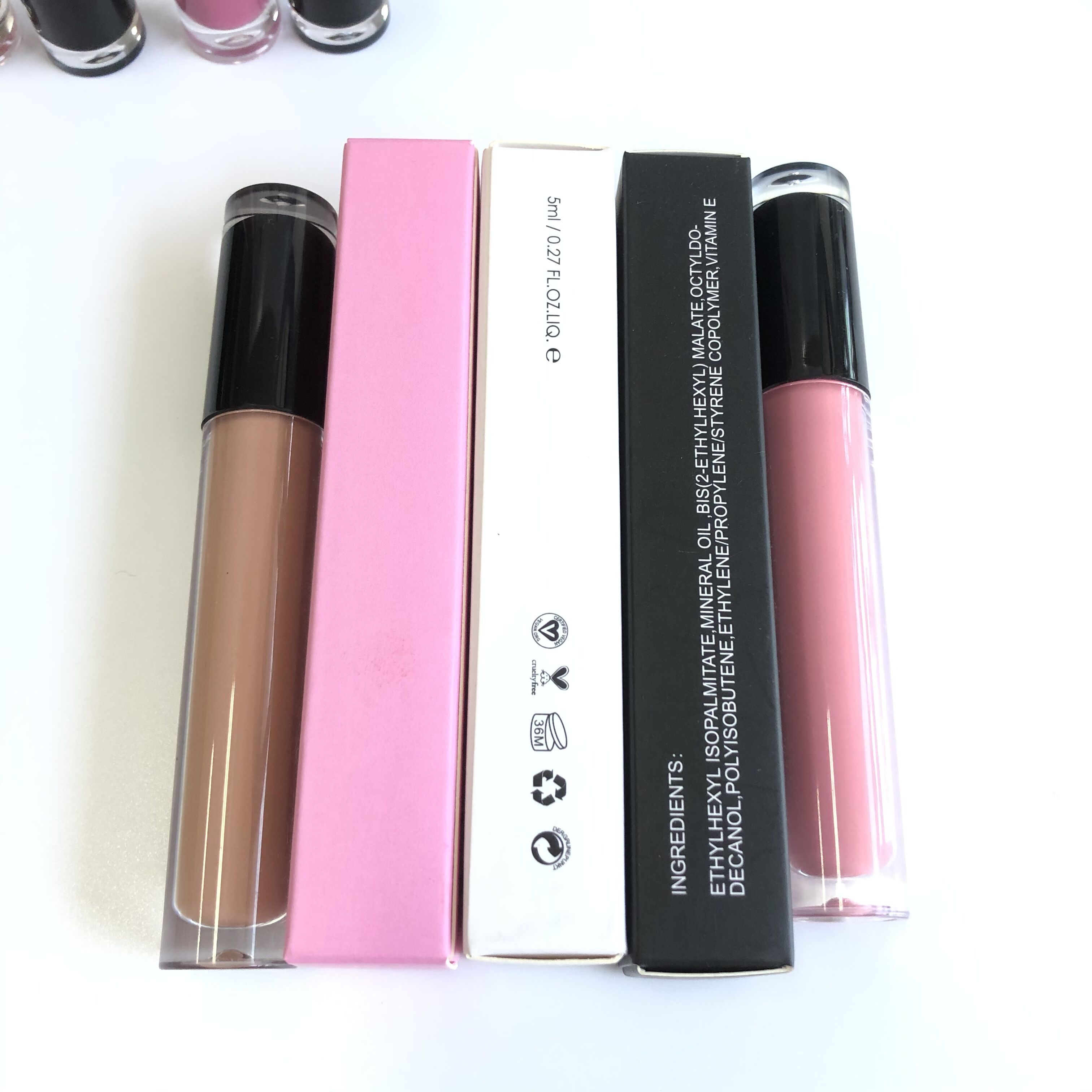 Nude Vendor Liquid Glossy Lip Gloss Tube Waterproof Flavored Brown Clear Lip Gloss Hangzhou 