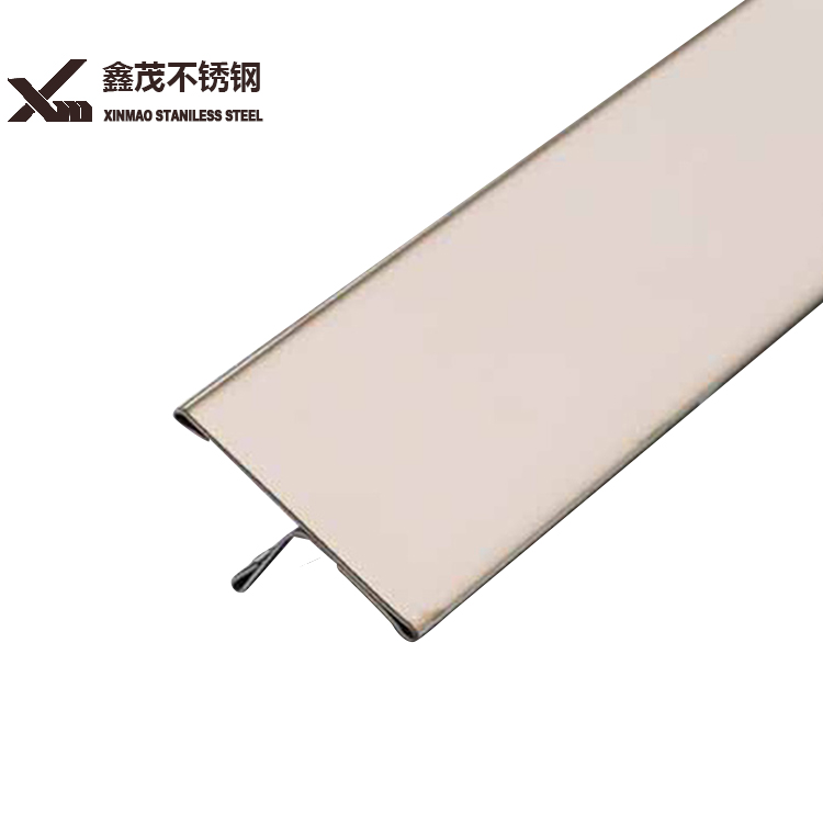 T Channel Steel Stainless Steel Tile Flooring Edge Trim Xinmao