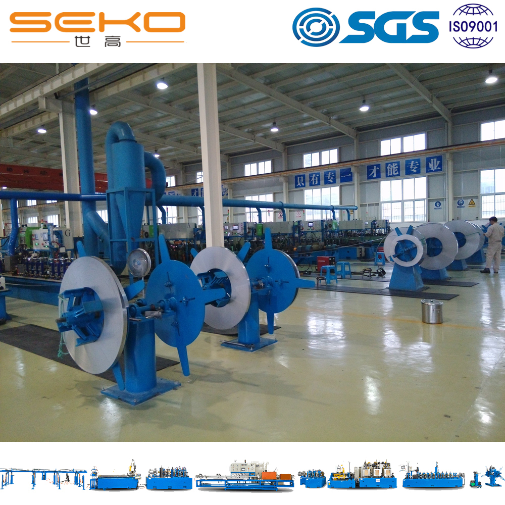 Stainless Steel Welded Pipe Mill Line For Coil Pipe Guangdong Shunde Seko Machinery Co Ltd