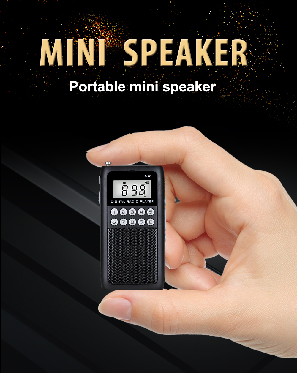 Portable Mini FM Radio With TF Card Function - Shenzhen GuanGe ...