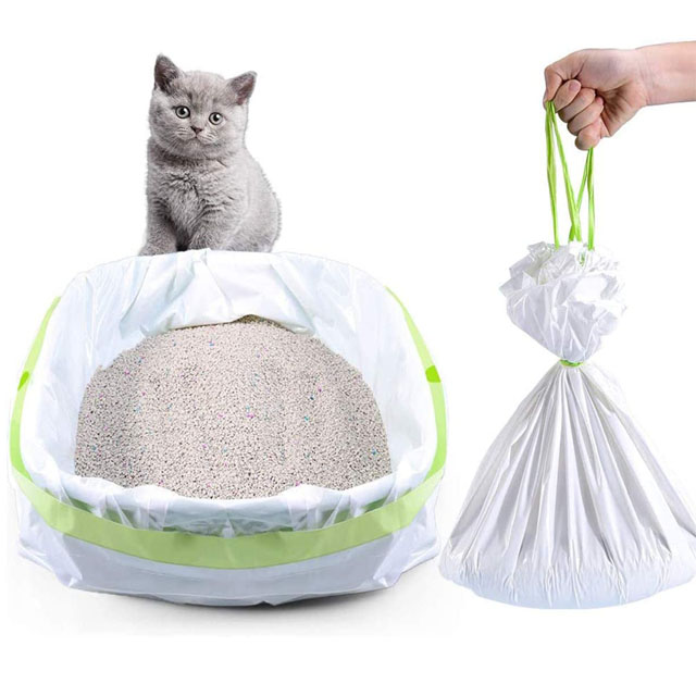 yellow bag cat litter