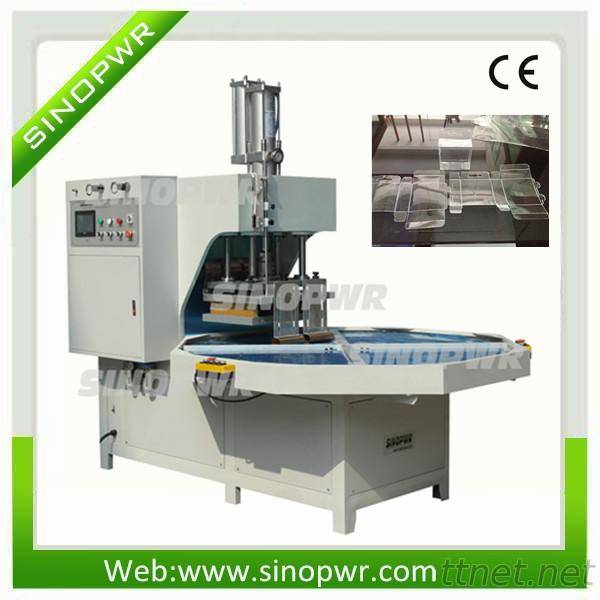 High Frequency Turntable PLC Soft Crease Box Making Machine - Sinopwr ...