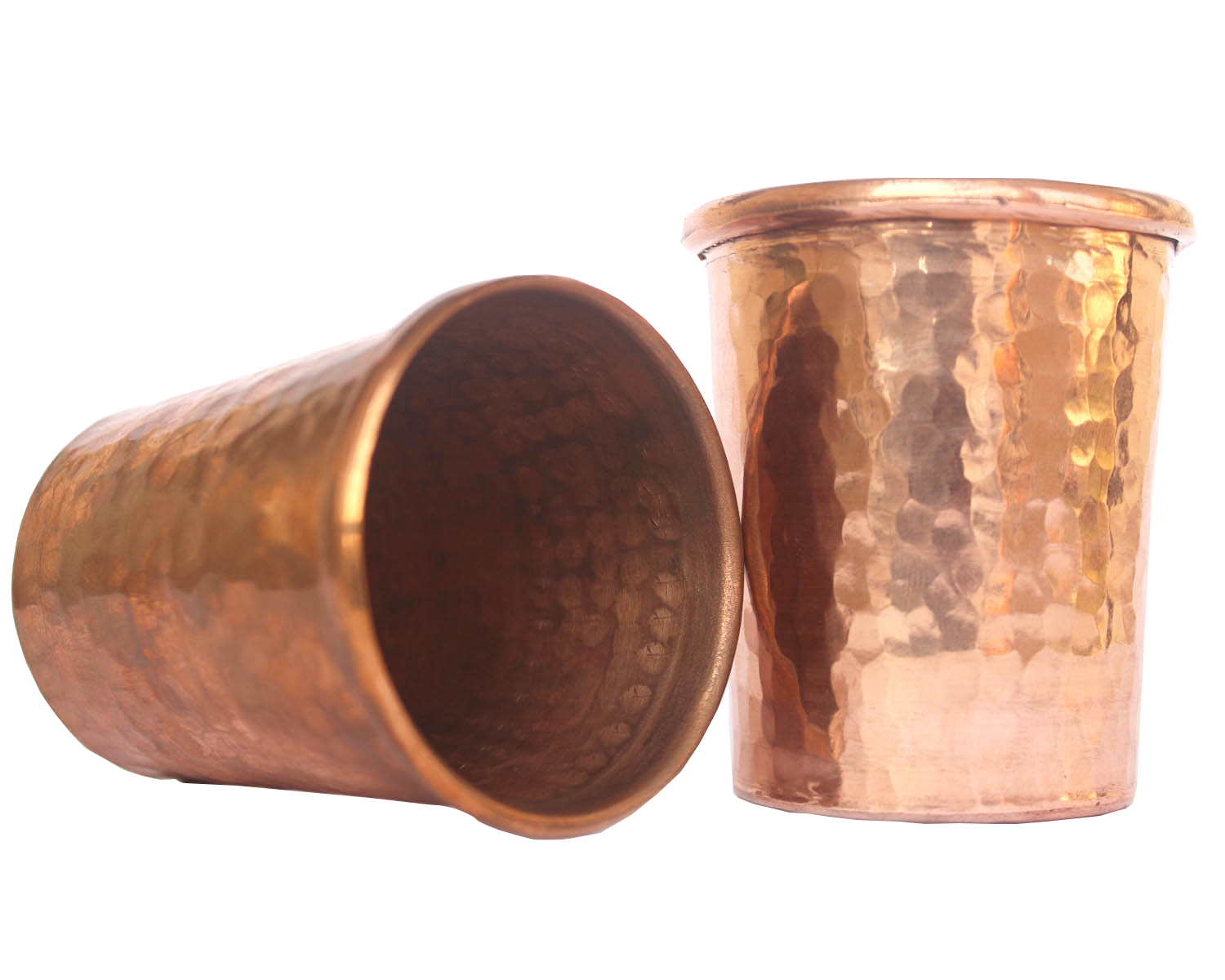 Brown De Kulture Works™ Handmade Pure Copper Mug Moscow Mule Set of 2-500 ml 
