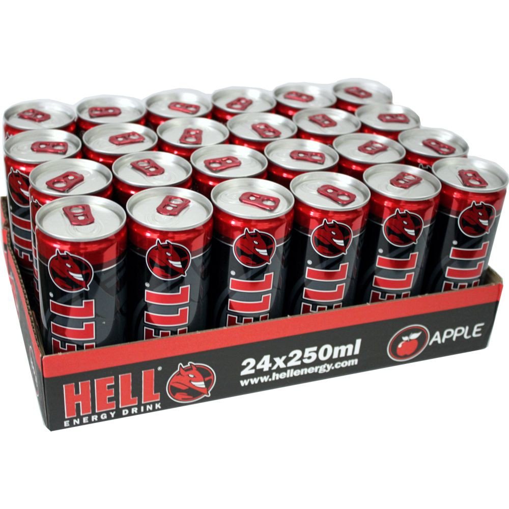 HELL Energy Drink 250ml, HELL Apple Energy Drink 250ml, HELL Ice Cool ...