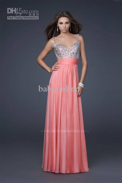 2012 New Prom Dresses Sexy Spaghetti Straps V Neck Floor Length Sheath ...