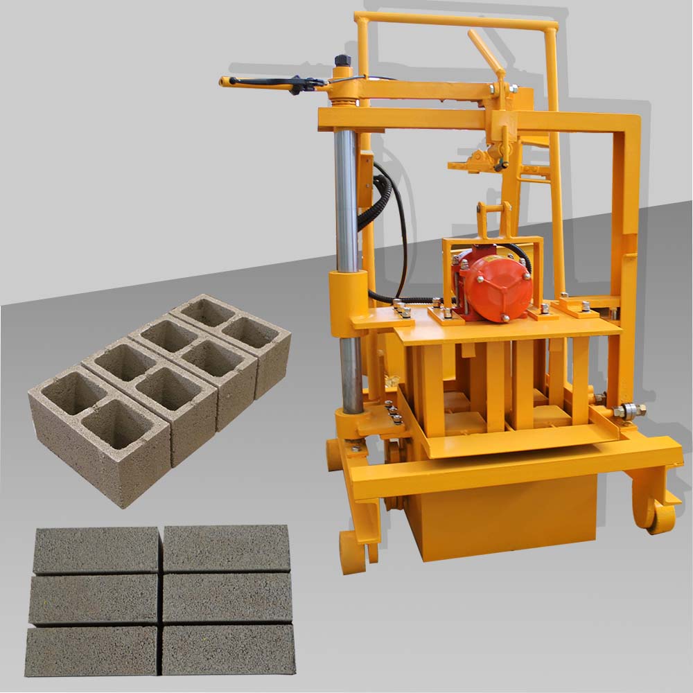 small manual concrete hollow block cement brick making machine - FULANG