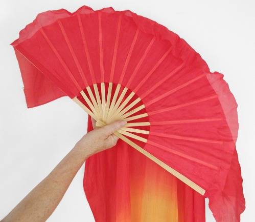 Chinese Long Silk Fan - Rongchang Feiyue Craft Industry - ecplaza.net