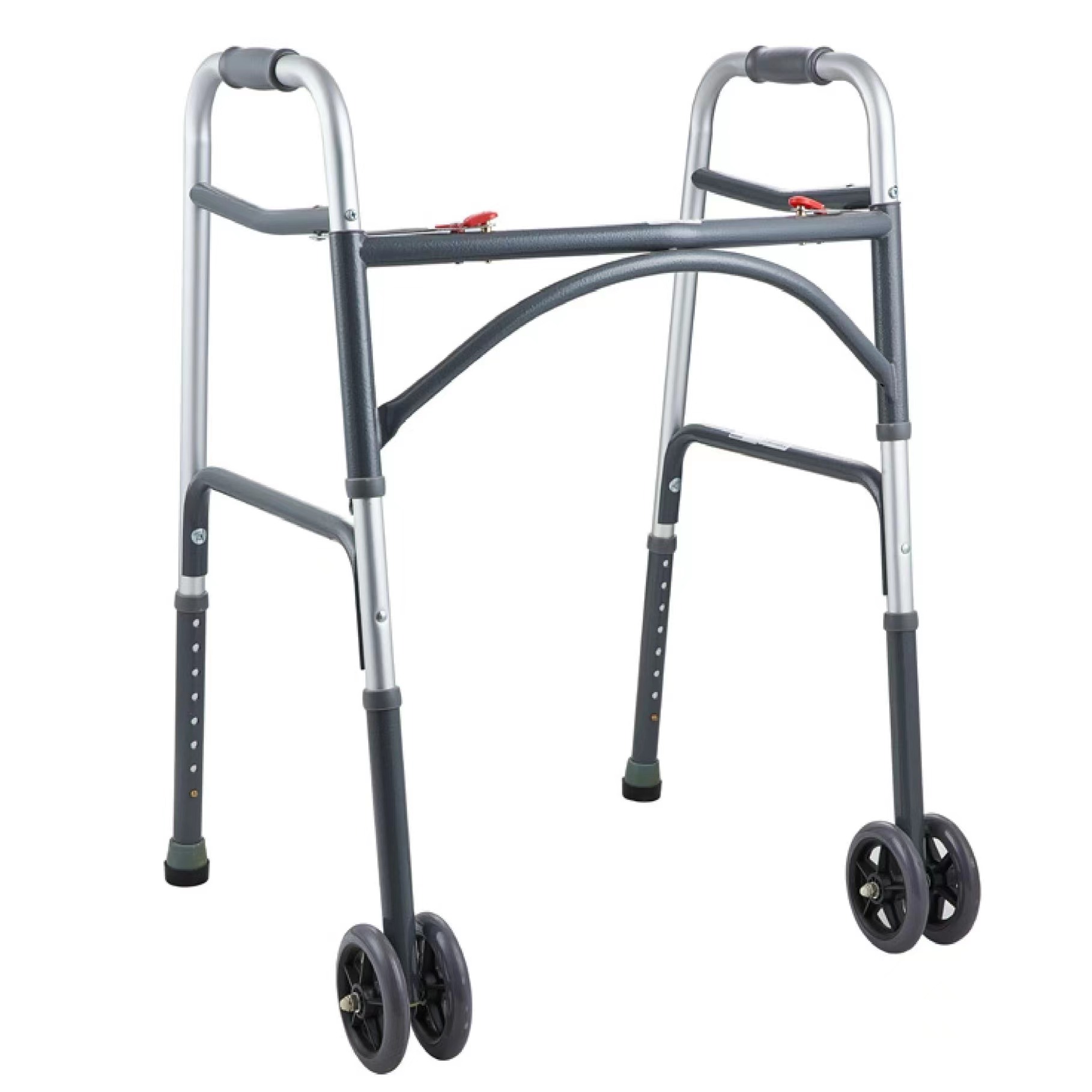 Rollator Walker Curbed Adult Double Button Heavy Duty Walker With 5 ...