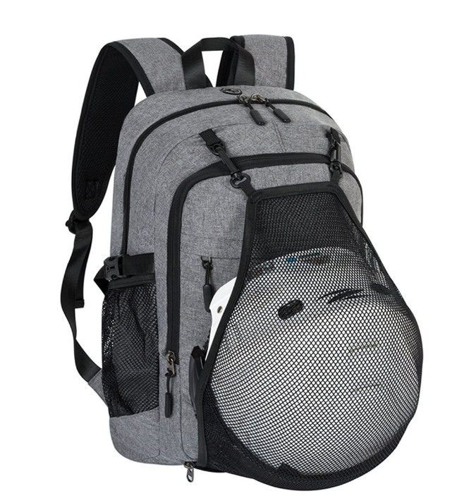Casual Laptop Backpack College Backpack With Basketball Nets Headphone ...