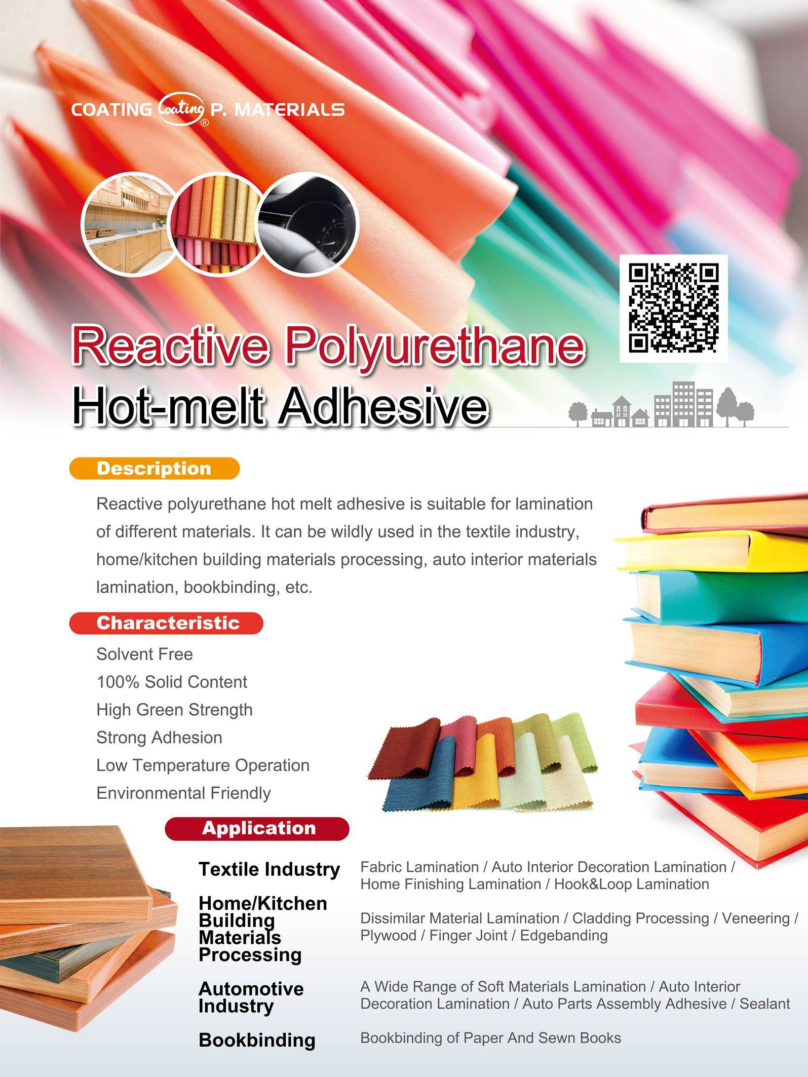 Reactive Polyurethane Hotmelt Adhesive Coating P. Materials Co., Ltd