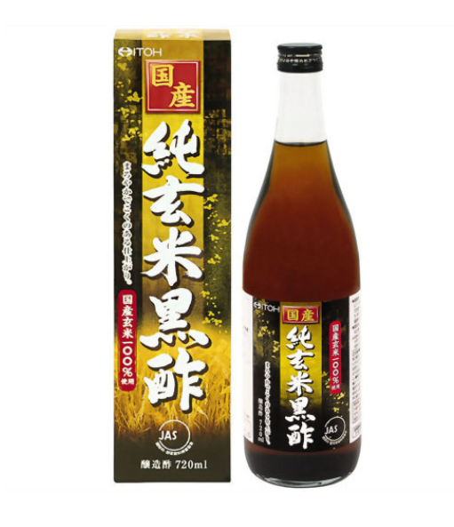 Japanese Pure Brown Rice Black Vinegar Made From Delicious Rice Grown