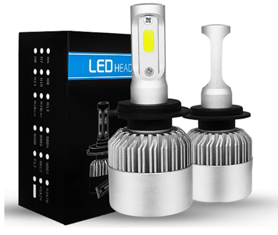 Slim CREE LED Headlight Bulbs 2000W 250000LM 9005 9006 H11 H7 H4 9004 9007 H1 H3