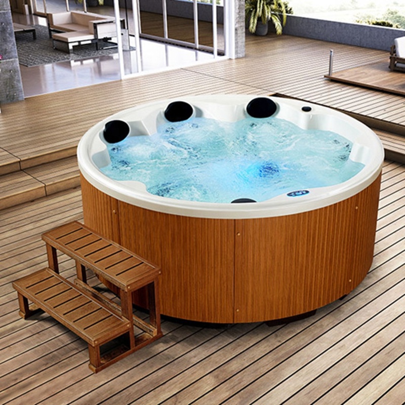 Acrylic Round Massage Outdoor Hot Tub Spa Bathtub For 5 Person Foshan Hosta Sanitary Ware Co