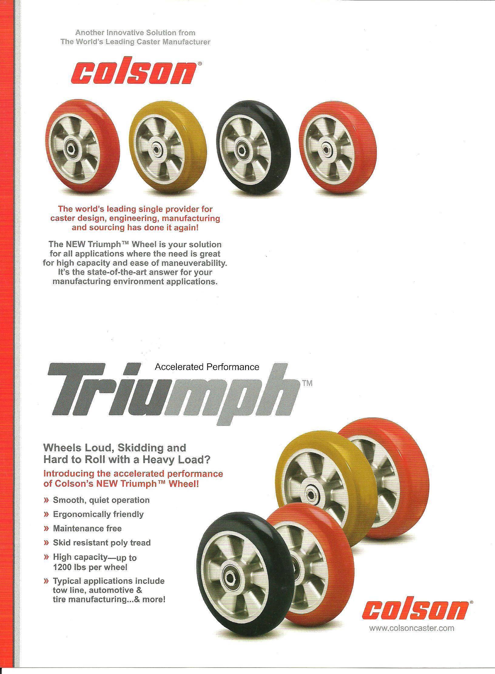 Colson Triump Wheel Series Rhombus Castors M Sdn Bhd