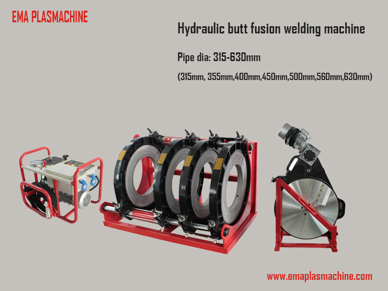 315 630mm Hdpe Pipe Welding Machine Butt Fusion Welder Qingdao Ema