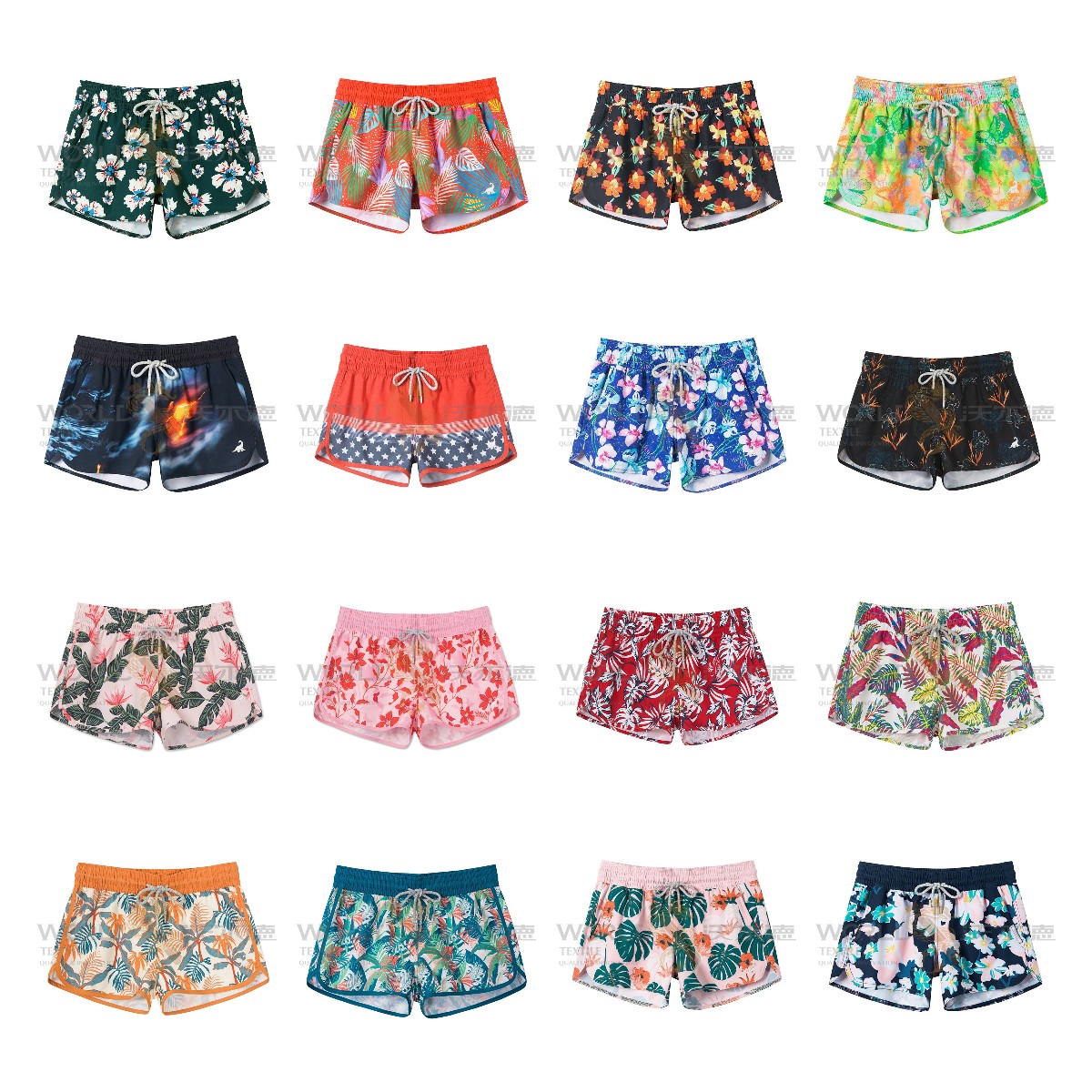 High Quality Cheap Ladies Custom Qucik Dry Floral Printed Swim Shorts ...