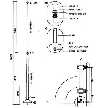 MF/HF TRANSMITTING WHIP ANTENNA FOR GMDSS SYSTEM. - WISUNG ANTENNA ...