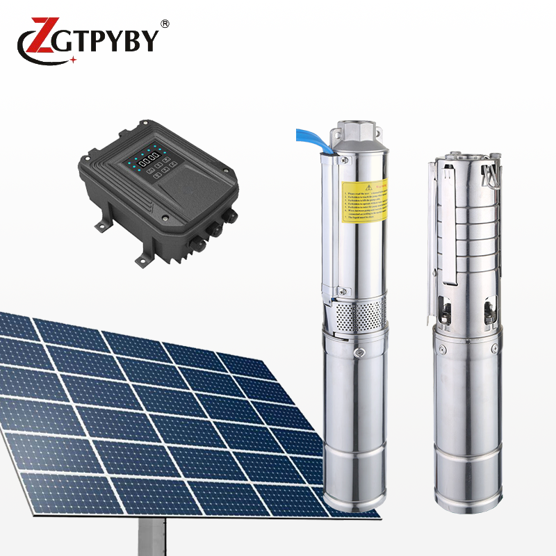 Automatic Dc Solar Borehole Water Pump Submersible Pumping Kit Hangzhou Qinjie 6039