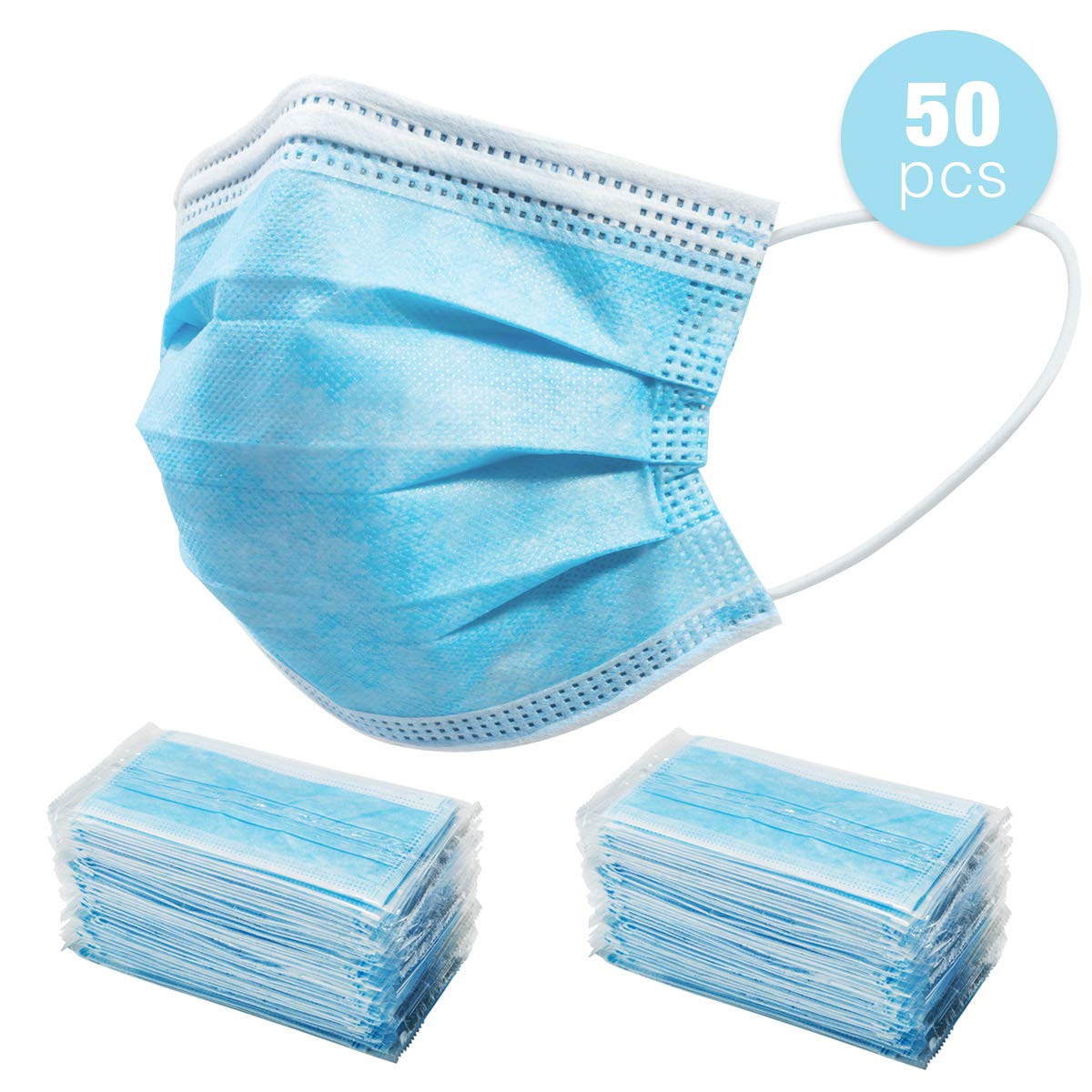 Disposable Face Masks 3 Ply Non Woven Fabric Soft And Comfortable Safety Hefei Haoxin Protective
