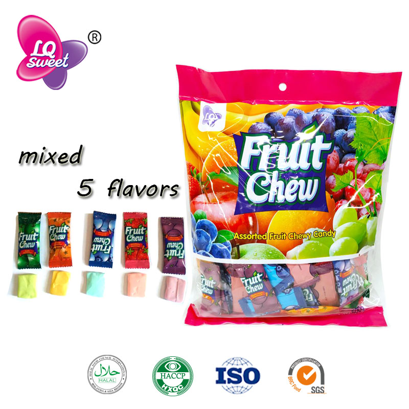 Mixed Fruity Chewy Candy Soft Candy - Liqiang Foods Industry Co,.ltd ...