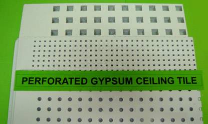 Perforated Gypsum Ceiling Tiles Greenteam Global Co Ltd