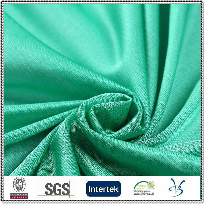 Polyester Shinny Single Jersey Tricot Dazzle Sportwear Fabric - HAINING ...