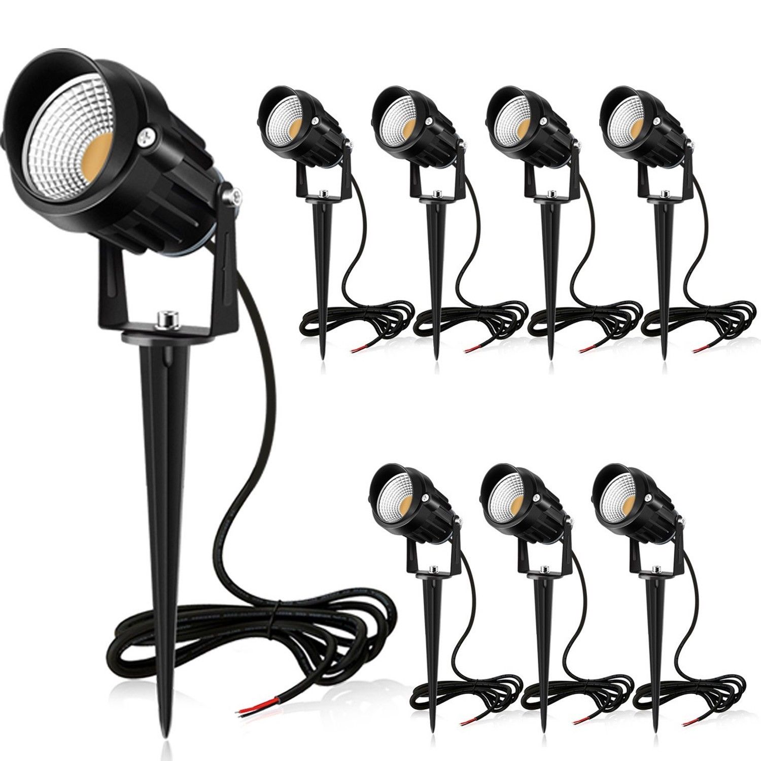 7W LED Landscape Lights Pathway Lights 12V/24V Spotlights ...