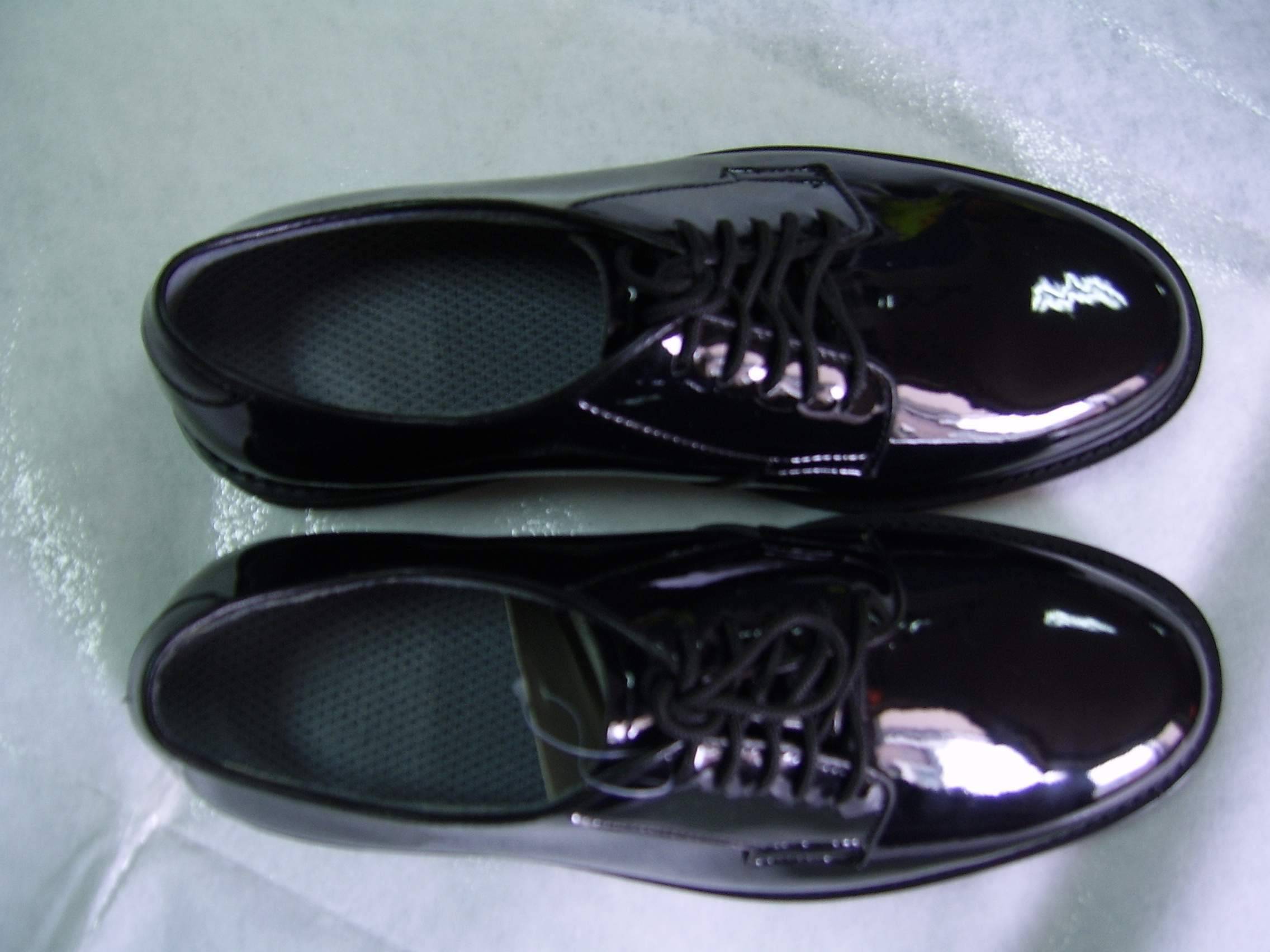 Military Police Officer Shoes Mirror Leather Shoes Wuhan Litailai