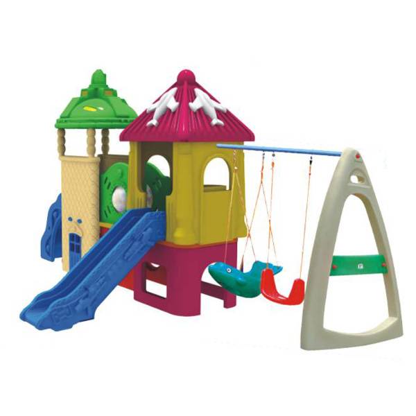 Outdoor Double Baby Swing And Slide QF-P11504 - WZ QIFA PLAY - ecplaza.net