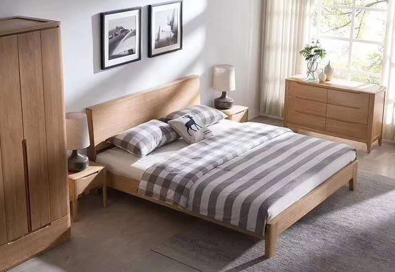Oak Bed Night Stands Wardrobe Quilt Ark Bedroom Sets