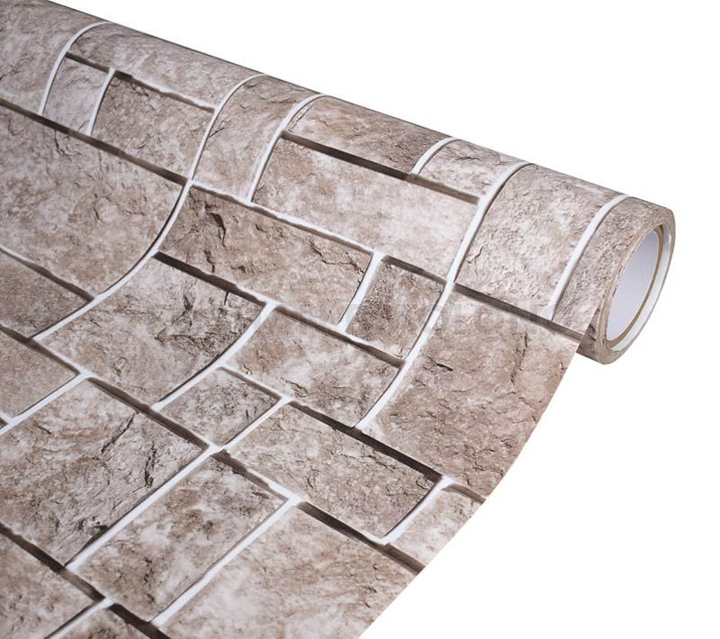 Eco-friendly Fireproof Brick Texture Self Adhesive PVC Film Vinyl ...