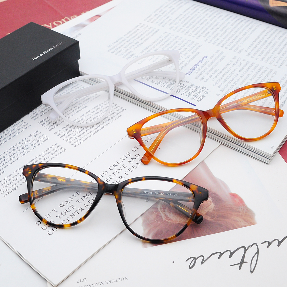 Korean Design Acetate Eyewear Frame Glasses Guangzhou Lonsy